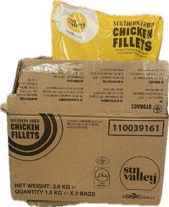 SV Southern fried chicken burger 3.6kg case