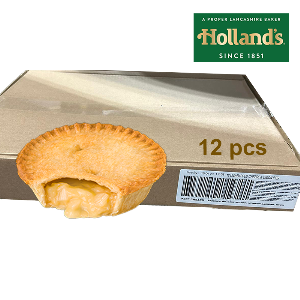 Hollands Cheese & Onion Pies 12pcs Case