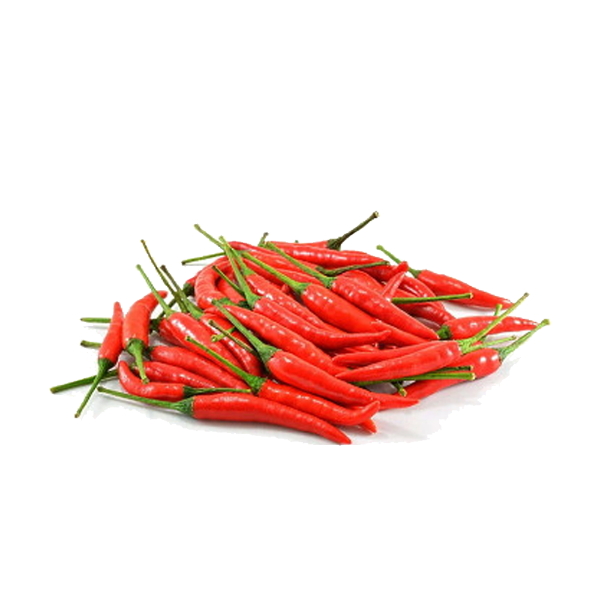 FRESH SMALL THAI THIN RED CHILLI   PER kg