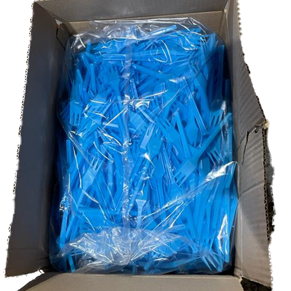 Blue Forks Plastic 1000 Case