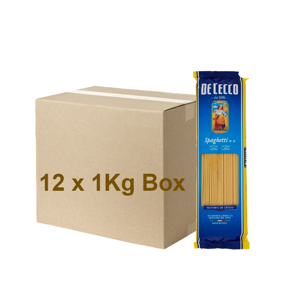 De Cecco Spaghetti 12x 1Kg Box