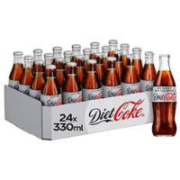 Diet Coca Cola 24x330Ml - Glass Bottle