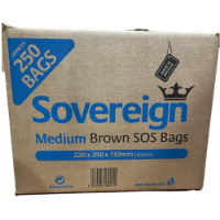 Brown Medium Carrier Bag 250pcs