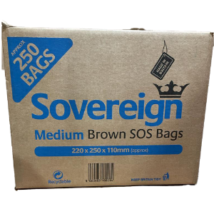 Brown Medium Carrier Bag 250pcs