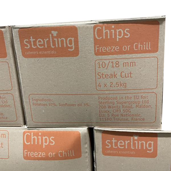 Sterling Steakhouse Chips 4X2.5Kg