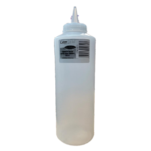 Large Sauce Bottle With Lid 35oz Clear