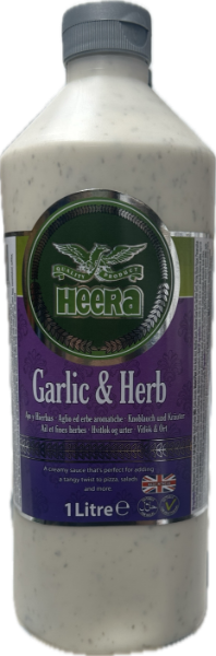 Heera garlic & herb sauce 1lt