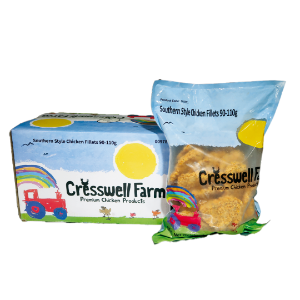 CRESSWELL FARM  CHIX BURGER  90-110g  2.4kg  PKT