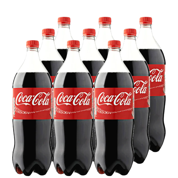 Coke Bottles 9 x 1.5 litre