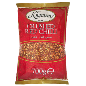 KHANUM CRUSHED RED CHILLI 6X700G