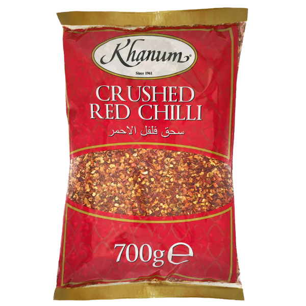 KHANUM CRUSHED RED CHILLI 6X700G