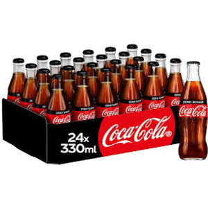 Coca Cola Zero 24x 330Ml - Glass Bottles