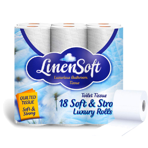 Linen Ply Toilet Roll 2 Ply (3x18) 