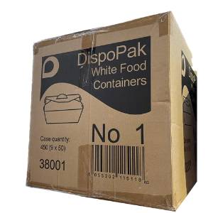 Dispo No1 White Food Box (450)