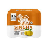 SINGHA lemon soda yuzu 6*330ml pack